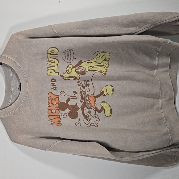Disney Tops - Disney Mickey and Pluto Sweatshit Size Large